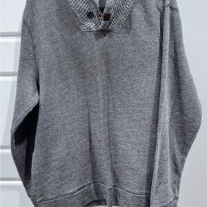 Outpost Men's Charcoal Turtleneck Sweater